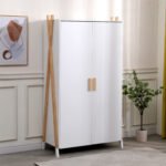 ΝΤΟΥΛΑΠΑ ΠΑΙΔΙΚH PASCHAL HM2494.03 ΛΕΥΚΗ ΜΕΛΑΜΙΝΗ-ΠΟΔΙΑ ΞΥΛΟ ΠΕΥΚΟΥ 96x44x170Υεκ. - Image 2