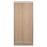 ΝΤΟΥΛΑΠΑ ΣΥΡΟΜΕΝΗ ADLER ΜΕΛΑΜΙΝΗΣ 90x45x210Yεκ. SONAMA OAK 2ΦΥΛΛΗ HM2436.01 - Image 3