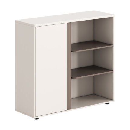 Αγόρασε ΝΤΟΥΛΑΠΙ/ΒΙΒΛΙΟΘΗΚΗ NEWLINE HM18282 ΜΕΛΑΜΙΝΗ ΛΕΥΚΗ & ΑΝΟΙΧΤΟ ΚΑΦΕ 120x40x110Υεκ. σε μοναδική τιμή στο clickforshop.gr