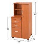 ΝΤΟΥΛΑΠΙ ΓΡΑΦΕΙΟΥ ΕΠΑΓΓΕΛΜΑΤΙΚΟ ΚΕΡΑΣΙ HM2052.03R 60Χ46Χ120 - Image 2