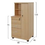 ΝΤΟΥΛΑΠΙ ΓΡΑΦΕΙΟΥ ΕΠΑΓΓΕΛΜΑΤΙΚΟ ΟΞΙΑ HM2052.01R 60Χ46Χ120 - Image 2