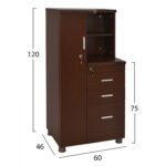 ΝΤΟΥΛΑΠΙ ΓΡΑΦΕΙΟΥ ΕΠΑΓΓΕΛΜΑΤΙΚΟ WENGE  HM2052.02L 60x46x120 - Image 2