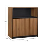 ΝΤΟΥΛΑΠΙ ΓΡΑΦΕΙΟΥ SUPREME 120Χ40Χ120 HM2358 - Image 2