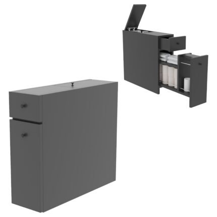 Αγόρασε ΝΤΟΥΛΑΠΙ ΜΠΑΝΙΟΥ ΑΝΘΡΑΚΙ ΜΕΛΑΜΙΝΗ 19x60x55Υεκ.HM9424.01 σε μοναδική τιμή στο clickforshop.gr