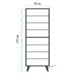 ΝΤΟΥΛΑΠΙ ΠΑΠΟΥΤΣΟΘΗΚΗ ΜΕΛΑΜΙΝΗΣ ΗΜ8954.01 SONAMA 50Χ38Χ135 εκ. - Image 2