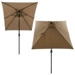 ΟΜΠΡΕΛΑ ΑΛΟΥΜΙΝΙΟΥ CAMBELL HM6029.02 ΟΡΘΟΓΩΝΙΑ ΑΝΑΚΛΙΝΟΜΕΝΗ ΜΟΚΑ ΓΚΡΙ 262x170x253 εκ. - Image 5