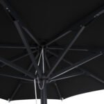 ΟΜΠΡΕΛΑ ΕΠΑΓΓΕΛΜΑΤΙΚΗ ALU Φ2.20μ ΑΛΟΥΜΙΝΙΟΥ ΣΤΡ. ΜΑΥΡΗ ΑΚΡΥΛΙΚΟ ΠΑΝΙ HM6028.03 - Image 3