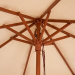 ΟΜΠΡΕΛΑ ΕΠΑΓΓΕΛΜΑΤΙΚΗ WALLER Φ3,00 ΜΕ ΞΥΛΙΝΟ ΣΚΕΛΕΤΟ HM6020 ΜΠΕΖ - Image 4