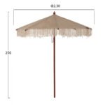 ΟΜΠΡΕΛΑ ΕΠΑΓΓΕΛΜΑΤΙΚΗ XENA ΜΑΚΡΑΜΕ ΧΕΙΡΟΠΟΙΗΤΗ ΜΠΕΖ ΞΥΛΙΝΟΣ ΣΚΕΛΕΤΟ Φ2.3X2.50Υm HM5779.01 - Image 2