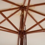 ΟΜΠΡΕΛΑ ΕΠΑΓΓΕΛΜΑΤΙΚΗ WAGNER ΜΑΚΡΑΜΕ ΚΡΟΣΙ ΜΠΕΖ ΜΕ ΞΥΛΙΝΟ ΣΚΕΛΕΤΟ 3X3X2.50Υm HM5778.01 - Image 5