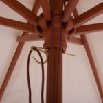 ΟΜΠΡΕΛΑ ΕΠΑΓΓΕΛΜΑΤΙΚΗ WAGNER ΜΑΚΡΑΜΕ ΚΡΟΣΙ ΜΠΕΖ ΜΕ ΞΥΛΙΝΟ ΣΚΕΛΕΤΟ Φ225X2.60Υm HM5777.01 - Image 6