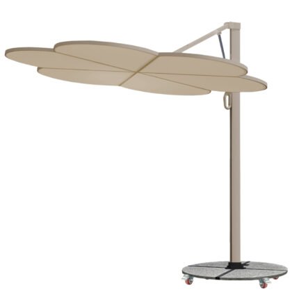 Αγόρασε ΟΜΠΡΕΛΑ ΜΕ ΒΑΣΗ ΣΕΙΡΑ CANNOPY (flower) HM21286.01 ΑΛΟΥΜΙΝΙΟ-ΓΡΑΝΙΤΗΣ-ΜΟΛΥΒΙ ΧΡΩΜΑ 2