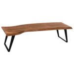 Αγόρασε ΠΑΓΚΑΚΙ ALICIA 4εκ.ΠΑΧΟΣ ΑΠΟ ΜΑΣΙΦ ΞΥΛΟ ΑΚΑΚΙΑΣ ΦΥΣΙΚΟ HM8170.11 177x40x46Y εκ. σε μοναδική τιμή στο clickforshop.gr