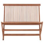 ΠΑΓΚΑΚΙ KENDALL HM18128 ΠΤΥΣΣΟΜΕΝΟ ΑΠΟ ΞΥΛΟ ΤΕΑΚ ΣΕ ΦΥΣΙΚΟ ΧΡΩΜΑ 100x47x89Υεκ. - Image 3