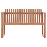 ΠΑΓΚΑΚΙ ΚΗΠΟΥ 2ΘΕΣΙΟ VED HM18124 ΞΥΛΟ TEAK--ΦΥΣΙΚΟ ΧΡΩΜΑ 130x60x86Υεκ. - Image 3