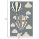 ΠΑΙΔΙΚΟ ΧΑΛΙ ΜΕ ΚΡΟΣΙΑ ΣΕΙΡΑ KIDDER HM7678.23 ΑΕΡΟΣΤΑΤΑ ΜΠΛE 80Χ150 εκ. - Image 2