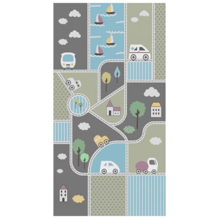 Αγόρασε ΠΑΙΔΙΚΟ ΧΑΛΙ ΜΕ ΚΡΟΣΙΑ ΣΕΙΡΑ KIDDER HM7678.16 ΓΚΡΙ-ΓΑΛΑΖΙΟ-ΠΡΑΣΙΝΟ 80Χ150 εκ. σε μοναδική τιμή στο clickforshop.gr