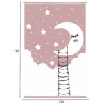 ΠΑΙΔΙΚΟ ΧΑΛΙ ΜΕ ΚΡΟΣΙΑ ΦΕΓΓΑΡΙ ΡΟΖ HM7679.18 120Χ180 εκ. - Image 2