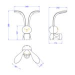 ΠΑΙΔΙΚΟ ΦΩΤΙΣΤΙΚΟ ΓΡΑΦΕΙΟΥ LED BADOO HM4455.04 ΚΟΥΝΕΛΑΚΙ ΜΕ ΜΟΛΥΒΟΘΗΚΗ ΚΙΤΡΙΝΟ ABS - Image 2