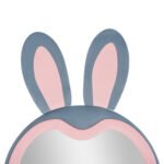 ΠΑΙΔΙΚΟΣ ΚΑΘΡΕΦΤΗΣ ΔΑΠΕΔΟΥ BUNNY HM4489.02 MDF ΡΟΖ & ΜΠΛΕ-ΜΑΥΡΟ STAND 80x162Υεκ. - Image 6