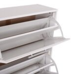 ΠΑΠΟΥΤΣΟΘΗΚΗ DAVINA ΜΕΛΑΜΙΝΗΣ 3ΘΕΣΕΩΝ HM2221.05 ΛΕΥΚΗ 62Χ24Χ110Υ εκ. - Image 5