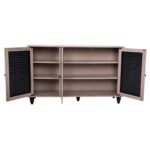 ΠΑΠΟΥΤΣΟΘΗΚΗ-ΝΤΟΥΛΑΠΙ MCKENNA 3ΠΟΡΤΕΣ HM2267.02 SONAMA-ΜΑΥΡΟ 112x30x68,5Υ εκ. - Image 4