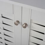 ΠΑΠΟΥΤΣΟΘΗΚΗ-ΝΤΟΥΛΑΠΙ ΜΕΛΑΜΙΝΗΣ CASSIOPE ΛΕΥΚΗ ΜΕ ΠΟΔΙΑ 77Χ34Χ67.5Υεκ.HM2208.05 - Image 5