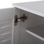 ΠΑΠΟΥΤΣΟΘΗΚΗ-ΝΤΟΥΛΑΠΙ ΜΕΛΑΜΙΝΗΣ CASSIOPE ΛΕΥΚΗ ΜΕ ΠΟΔΙΑ 77Χ34Χ67.5Υεκ.HM2208.05 - Image 6