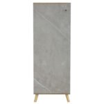 ΠΑΠΟΥΤΣΟΘΗΚΗ-ΝΤΟΥΛΑΠΙ ALVARO HM8954.11 ΜΕΛΑΜΙΝΗ SONAMA-STONE TEXTURE 50Χ38Χ135Yεκ. - Image 4