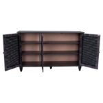 ΠΑΠΟΥΤΣΟΘΗΚΗ-ΝΤΟΥΛΑΠΙ MCKENNA ΞΥΛ.3ΠΟΡΤΕΣ HM2267.01 ΑΝΘΡΑΚΙ 112x30x68,5 cm - Image 4