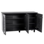 ΠΑΠΟΥΤΣΟΘΗΚΗ-ΝΤΟΥΛΑΠΙ IGGY ΞΥΛΙΝΗ 3ΠΟΡΤΕΣ HM2211.10 ΓΚΡΙ 114Χ34Χ68 - Image 4