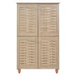 ΠΑΠΟΥΤΣΟΘΗΚΗ-ΝΤΟΥΛΑΠΙ KABIRA ΞΥΛΙΝΗ 4 ΠΟΡΤΕΣ HM2210.02 SONAMA 77x34x123Υεκ. - Image 3