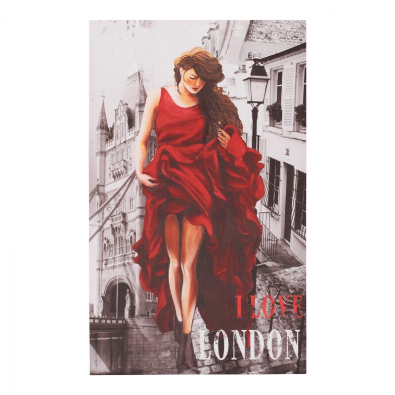 Αγόρασε ΠΙΝΑΚΑΣ ΚΑΜΒΑΣ LONDON WOMAN HM7155.05 120X70X2.5 εκ. σε μοναδική τιμή στο clickforshop.gr