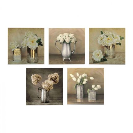 Αγόρασε ΠΙΝΑΚΑΣ ΠΕΝΤΑΠΤΥΧΟ MDF ROMANTIC FLOWERS HM7205.02 75X0