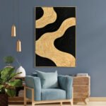 ΠΙΝΑΚΑΣ ΤΟΙΧΟΥ 3D SEDIMENT HM4548.01 ΚΟΡΝΙΖΑ ΜΠΕΖ-ΧΕΙΡΟΠΟΙΗΤΑ ΣΧΕΔΙΑ 62x4,5Χ92Υεκ. - Image 3