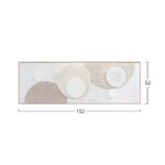 ΠΙΝΑΚΑΣ ΤΟΙΧΟΥ 3D SWIRL HM4573 ΜΕ ΚΟΡΝΙΖΑ ΜΠΕΖ-ΧΕΙΡΟΠΟΙΗΤΟΙ ΚΥΚΛΟΙ 152x5Χ52Υεκ. - Image 2
