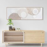 ΠΙΝΑΚΑΣ ΤΟΙΧΟΥ 3D SWIRL HM4573 ΜΕ ΚΟΡΝΙΖΑ ΜΠΕΖ-ΧΕΙΡΟΠΟΙΗΤΟΙ ΚΥΚΛΟΙ 152x5Χ52Υεκ. - Image 3