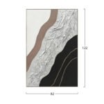 ΠΙΝΑΚΑΣ ΤΟΙΧΟΥ ABSTRACT HM4553.02 ΜΕ ΚΟΡΝΙΖΑ ΜΠΕΖ-ΚΑΜΒΑΣ-ΧΕΙΡΟΠΟΙΗΤΟΣ 82x4.5x122Υεκ - Image 2