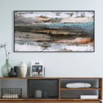 ΠΙΝΑΚΑΣ ΤΟΙΧΟΥ SEDIMENT HM4575.02 ΜΕ ΚΟΡΝΙΖΑ ΜΑΥΡΗ-ΚΑΜΒΑΣ 142x4.5x72Υεκ - Image 3