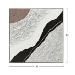 ΠΙΝΑΚΑΣ ΤΟΙΧΟΥ ABSTRACT (ΤΕΤΡΑΓΩΝΟΣ) HM4553.01 ΜΕ ΚΟΡΝΙΖΑ ΜΠΕΖ-ΚΑΜΒΑΣ 82x4.5x82Υεκ - Image 2