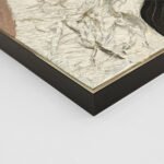 ΠΙΝΑΚΑΣ ΤΟΙΧΟΥ ABSTRACT (ΤΕΤΡΑΓΩΝΟΣ) HM4553.01 ΜΕ ΚΟΡΝΙΖΑ ΜΠΕΖ-ΚΑΜΒΑΣ 82x4.5x82Υεκ - Image 4