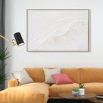 ΠΙΝΑΚΑΣ TOIXOY SEDIMENT HM4555 ΜΕ ΚΟΡΝΙΖΑ ΜΠΕΖ-ΚΑΜΒΑΣ ΣΕ ΛΕΥΚΕΣ ΑΠΟΧΡΩΣΕΙΣ 92x4,5x62Υεκ. - Image 3