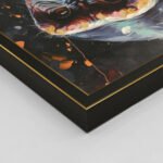 ΠΙΝΑΚΑΣ TOIXOY SIMIA HM4563 ΜΕ ΚΟΡΝΙΖΑ ΜΑΥΡΗ-ΚΑΜΒΑΣ ΕΚΤΥΠΩΣΗ ΠΙΘΗΚΟΣ 64x4,5x84Υεκ. - Image 4