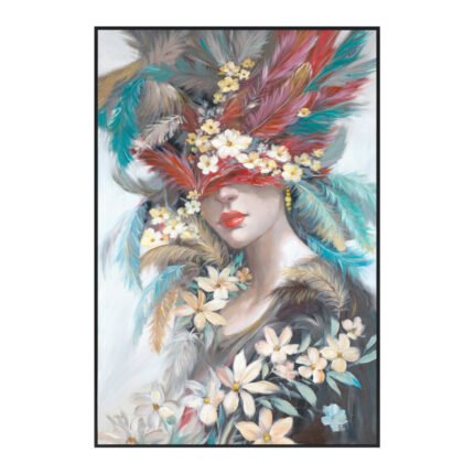 Αγόρασε ΠΙΝΑΚΑΣ TOIXOY ONNANOKO HM4564 ΜΕ ΚΟΡΝΙΖΑ ΜΑΥΡΗ-ΚΑΜΒΑΣ ΕΚΤΥΠΩΣΗ ΓΥΝΑΙΚΕΙΟ ΠΡΟΣΩΠΟ 82x4