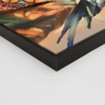 ΠΙΝΑΚΑΣ TOIXOY ΤΕΤΡΑΓΩΝΟΣ ONNANOKO HM4566 ΜΕ ΚΟΡΝΙΖΑ ΜΑΥΡΗ-ΚΑΜΒΑΣ ΕΚΤΥΠΩΣΗ 82x4,5x82Υεκ. - Image 4