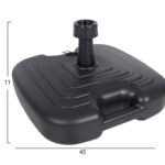 ΠΛΑΣΤΙΚΗ ΒΑΣΗ ΟΜΠΡΕΛΑΣ ΜΕ ΧΕΡΟΥΛΙ SOLBAS HM6112.02 ΑΝΘΡΑΚΙ-ΚΟΝΤΑΡΙ 20/38mm 45x45x11Υ - Image 2