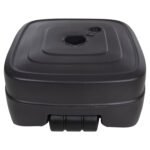 ΠΛΑΣΤΙΚΗ ΒΑΣΗ ΟΜΠΡΕΛΑΣ ΜΕ ΡΟΔΑ SOLBAS HM6113.02 ΑΝΘΡΑΚΙ- ΚΟΝΤΑΡΙ 33/50mm 46,5x23,5Υ - Image 4