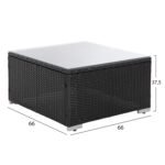 ΠΟΛΥΜΟΡΦΙΚΟ ΣΕΤ ΣΑΛΟΝΙ 7TMX GREN HM6091 ΣΥΝΘ.RATTAN ΑΝΘΡΑΚΙ-ΓΥΑΛΙ ΑΣΦΑΛΕΙΑΣ - Image 4