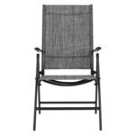 ΠΟΛΥΘΡΟΝΑ ZURI 7ΘΕΣΕΩΝ ΠΤΥΣ/ΝΗ ΜΕΤΑΛΛΙΚΗ ΓΚΡΙ ME ΓΚΡΙ TEXTILENE HM5700.01 55x70x103Y εκ. - Image 3