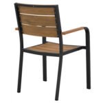 ΠΟΛΥΘΡΟΝΑ ΑΛΟΥΜΙΝΙΟΥ SAGA ΑΝΘΡΑΚΙ ΜΕ POLYWOOD HM5127.02 55x56x85Υεκ. - Image 5